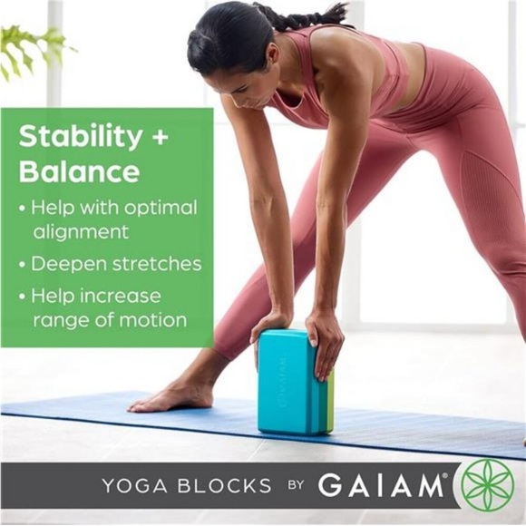 NEW Gaiam Foam Yoga Block Yoga Pilates Meditation - Picture 8 of 10